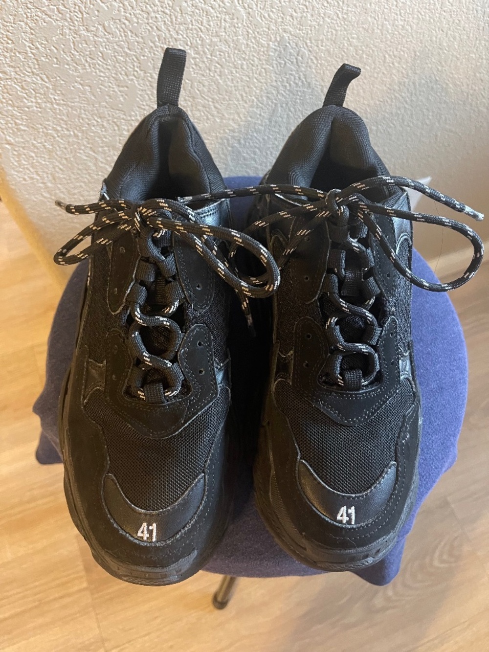 Balenciaga Men's Black Track Shoes (Size EU 41/Size 8 US)